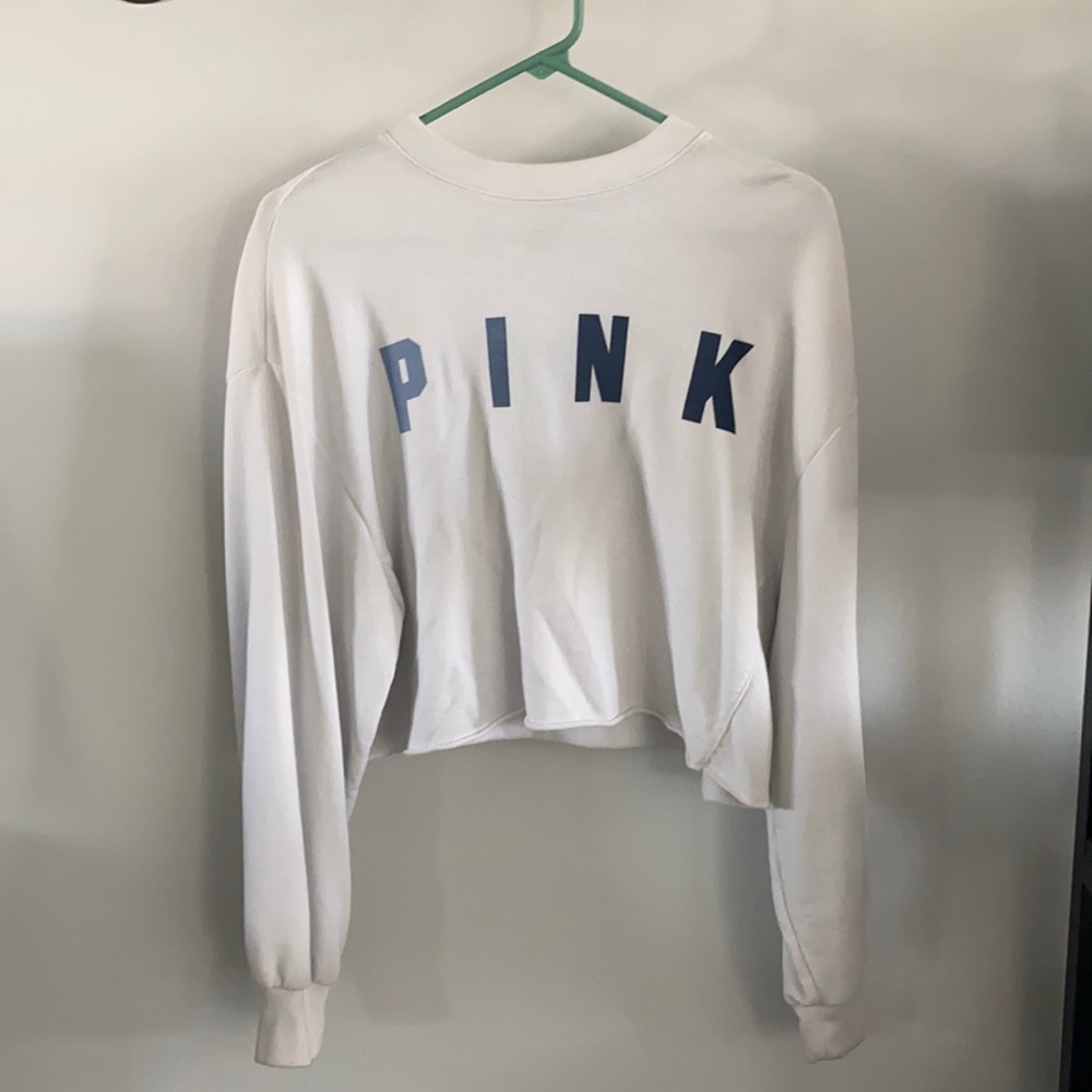 PINK! crop top sweater